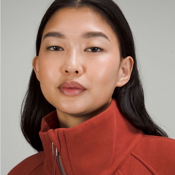 ✨SOLD✨RARE Lululemon Scuba Oversized Full Zip Funnel Neck Cayenne - Picture 9 of 11